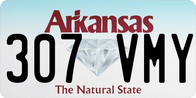 AR license plate 307VMY