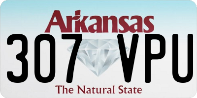 AR license plate 307VPU