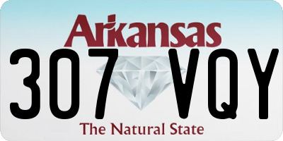 AR license plate 307VQY
