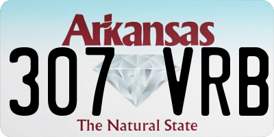 AR license plate 307VRB