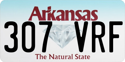 AR license plate 307VRF