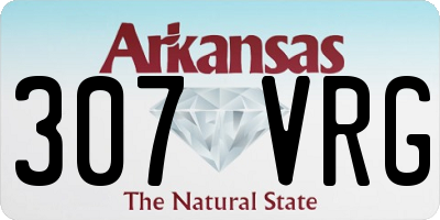 AR license plate 307VRG
