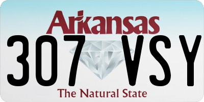 AR license plate 307VSY