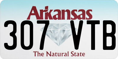 AR license plate 307VTB