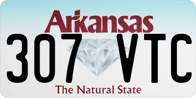 AR license plate 307VTC