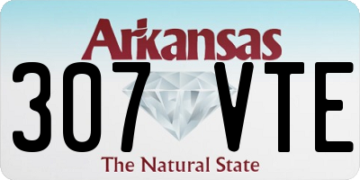 AR license plate 307VTE