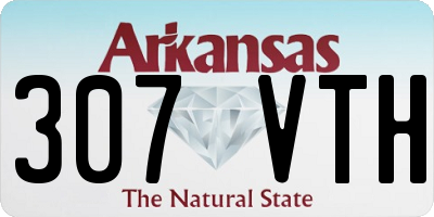 AR license plate 307VTH