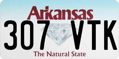 AR license plate 307VTK