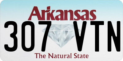 AR license plate 307VTN