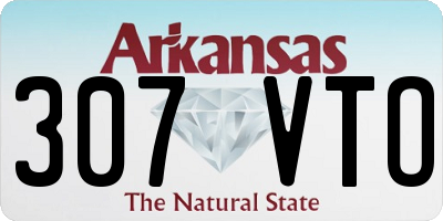 AR license plate 307VTO