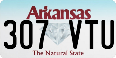 AR license plate 307VTU