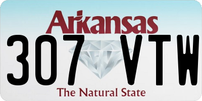 AR license plate 307VTW