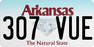 AR license plate 307VUE