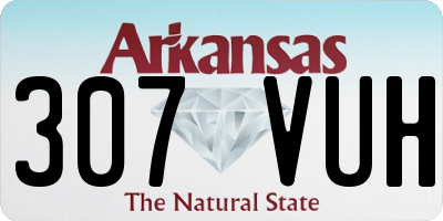 AR license plate 307VUH