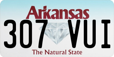 AR license plate 307VUI