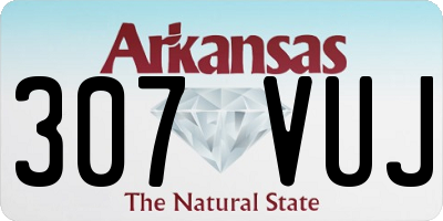 AR license plate 307VUJ