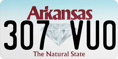 AR license plate 307VUO