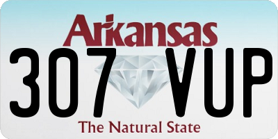 AR license plate 307VUP
