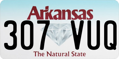 AR license plate 307VUQ