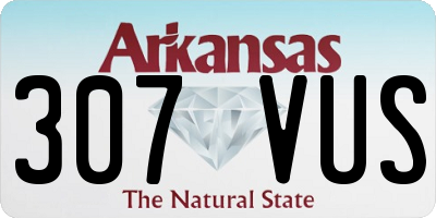 AR license plate 307VUS