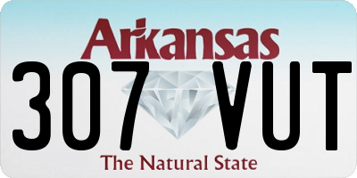 AR license plate 307VUT