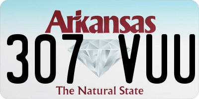 AR license plate 307VUU