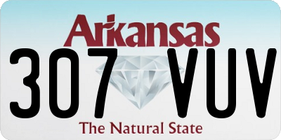 AR license plate 307VUV