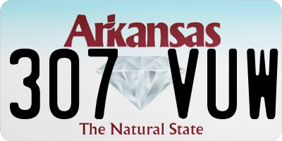 AR license plate 307VUW