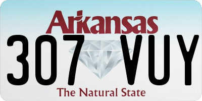 AR license plate 307VUY