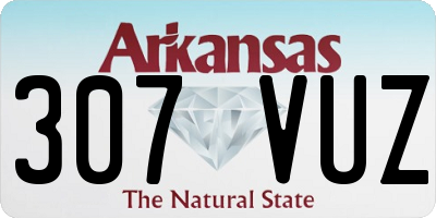AR license plate 307VUZ