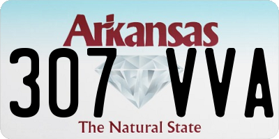AR license plate 307VVA