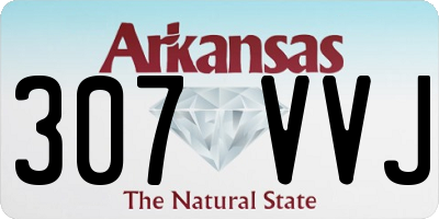 AR license plate 307VVJ