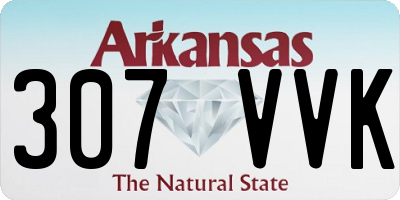 AR license plate 307VVK