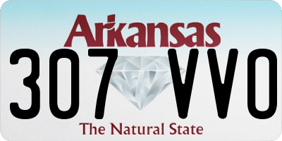 AR license plate 307VVO