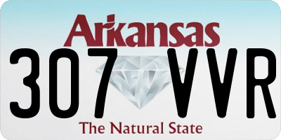 AR license plate 307VVR