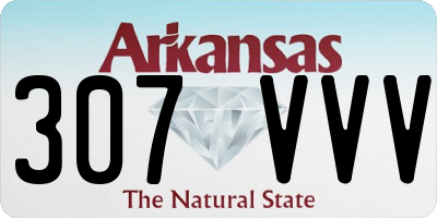 AR license plate 307VVV