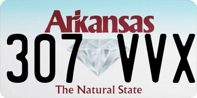AR license plate 307VVX