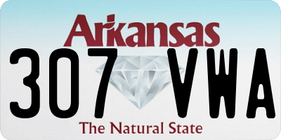 AR license plate 307VWA