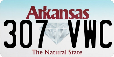 AR license plate 307VWC