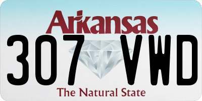 AR license plate 307VWD
