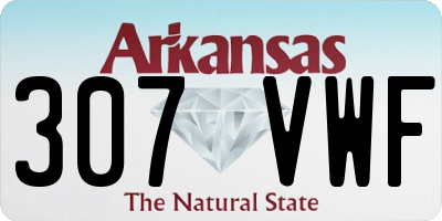 AR license plate 307VWF