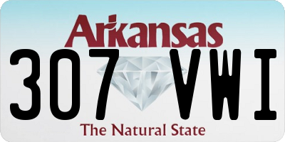 AR license plate 307VWI