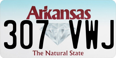 AR license plate 307VWJ