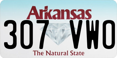 AR license plate 307VWO