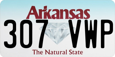 AR license plate 307VWP