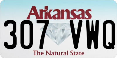 AR license plate 307VWQ