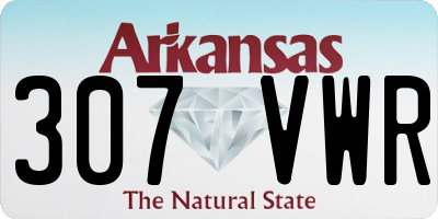 AR license plate 307VWR