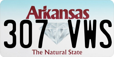 AR license plate 307VWS