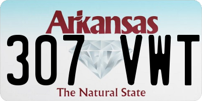 AR license plate 307VWT