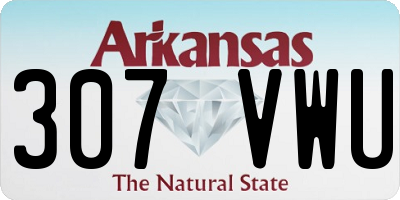 AR license plate 307VWU